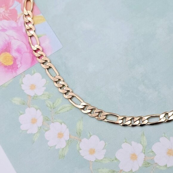 Rose Gold Link Chain Necklace for Women - 19.6 Inch Length, XPNL0075 - Picture 10 of 12